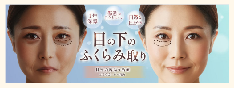 品川美容外科のクマ取り