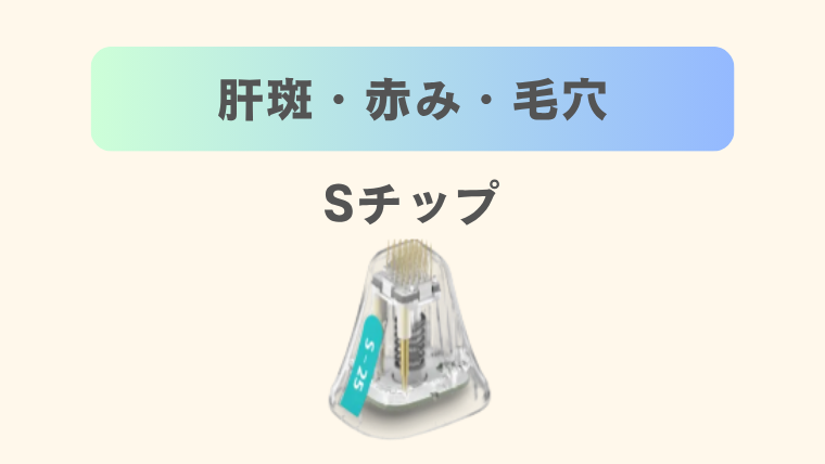 ポテンツァのSチップ・肝斑、赤み、毛穴