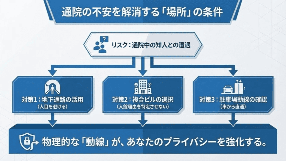 包茎手術クリニックを選ぶ際に気をつけたい動線について
