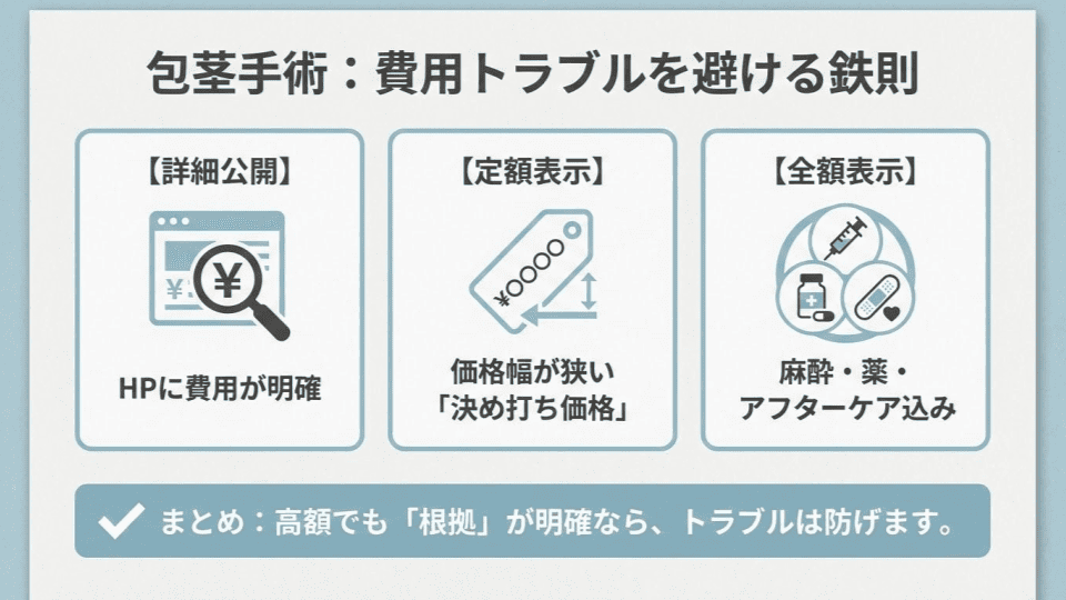 包茎手術で費用トラブルを避ける方法