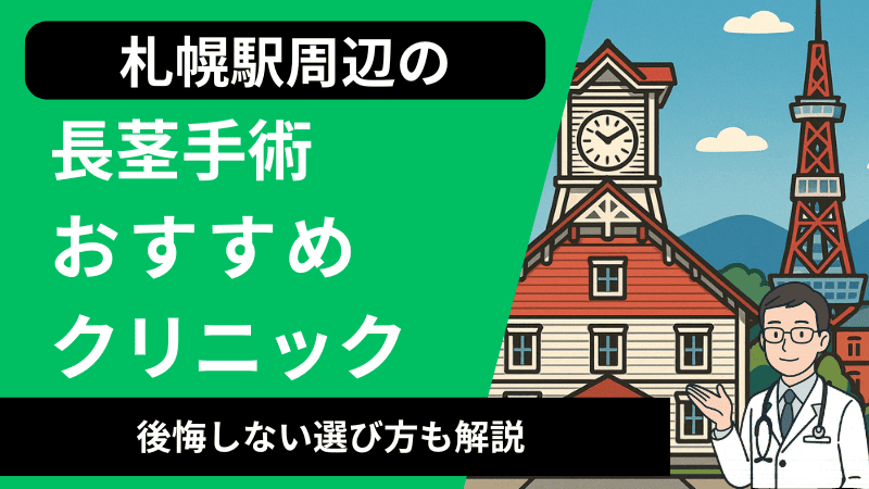 札幌周辺で長茎手術が受けられるおすすめのクリニック7選｜口コミや後悔しない選び方も解説