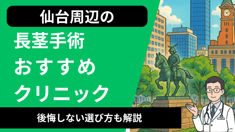 仙台周辺で長茎手術が受けられるおすすめのクリニック6選｜口コミや後悔しない選び方も解説