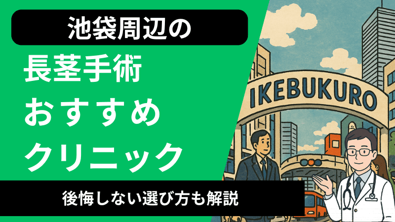池袋周辺で長茎手術が受けられるおすすめのクリニック6選｜口コミや後悔しない選び方も解説