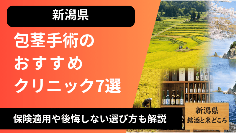 新潟のおすすめ包茎手術クリニック7選 | 治療費や保険適用についても解説