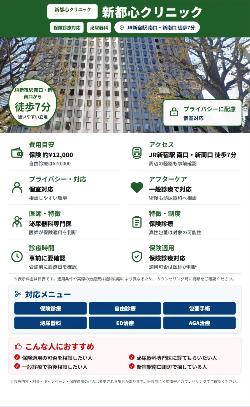 新都心クリニックの特徴紹介