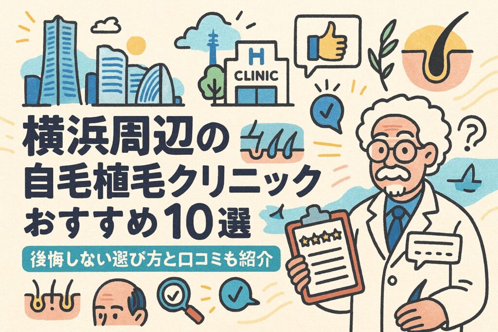 横浜の自毛植毛クリニックおすすめ10選を後悔しない選び方とあわせて紹介