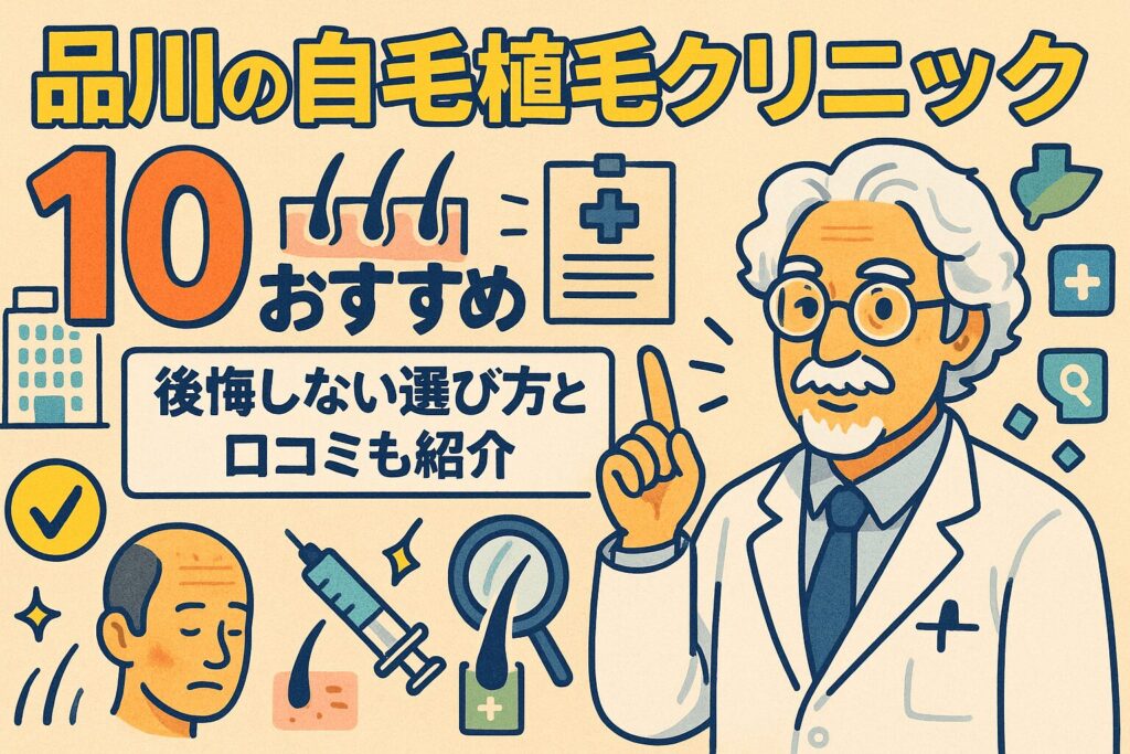 品川周辺の自毛植毛クリニックおすすめ10選を後悔しない選び方とあわせて紹介