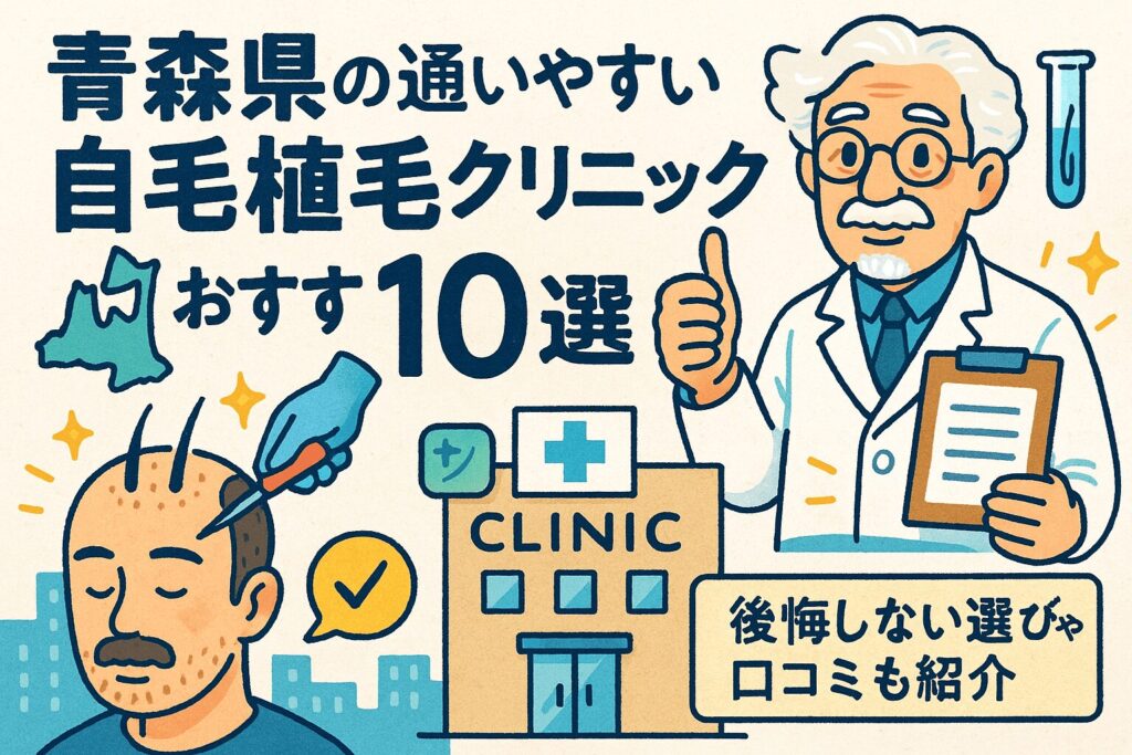 青森の自毛植毛クリニックおすすめ10選を後悔しない選び方とあわせて紹介