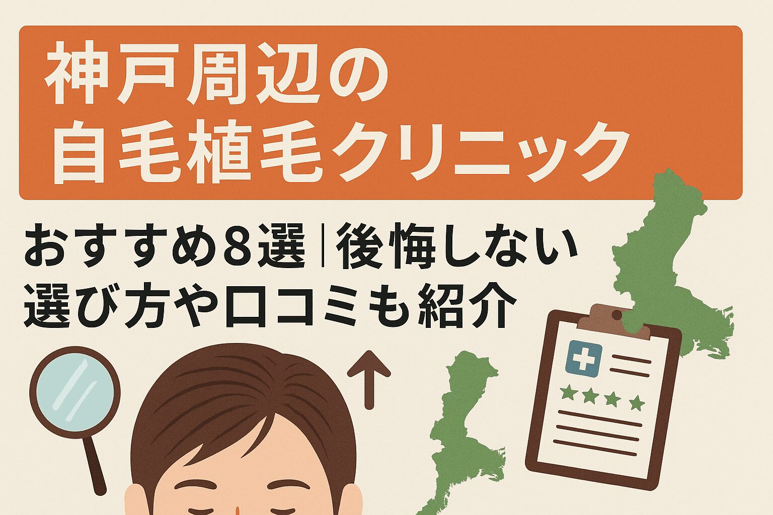 神戸周辺の自毛植毛クリニックおすすめ8選を後悔しない選び方とあわせて紹介