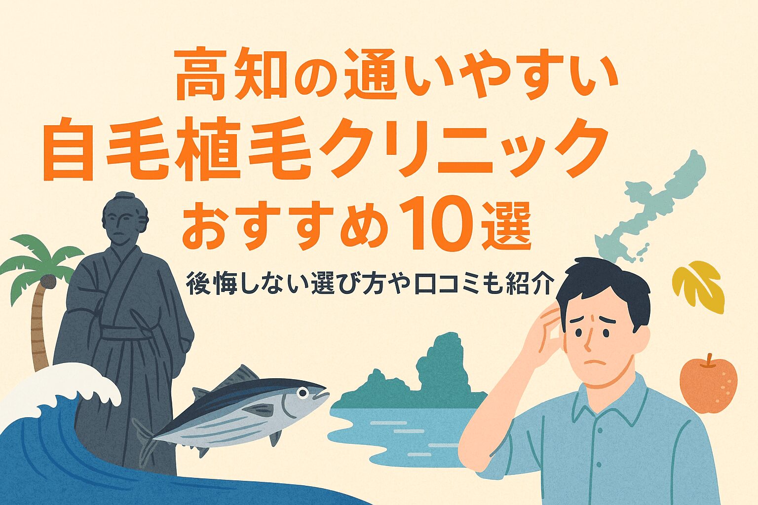 高知県の自毛植毛クリニックおすすめ10選を後悔しない選び方とあわせて紹介