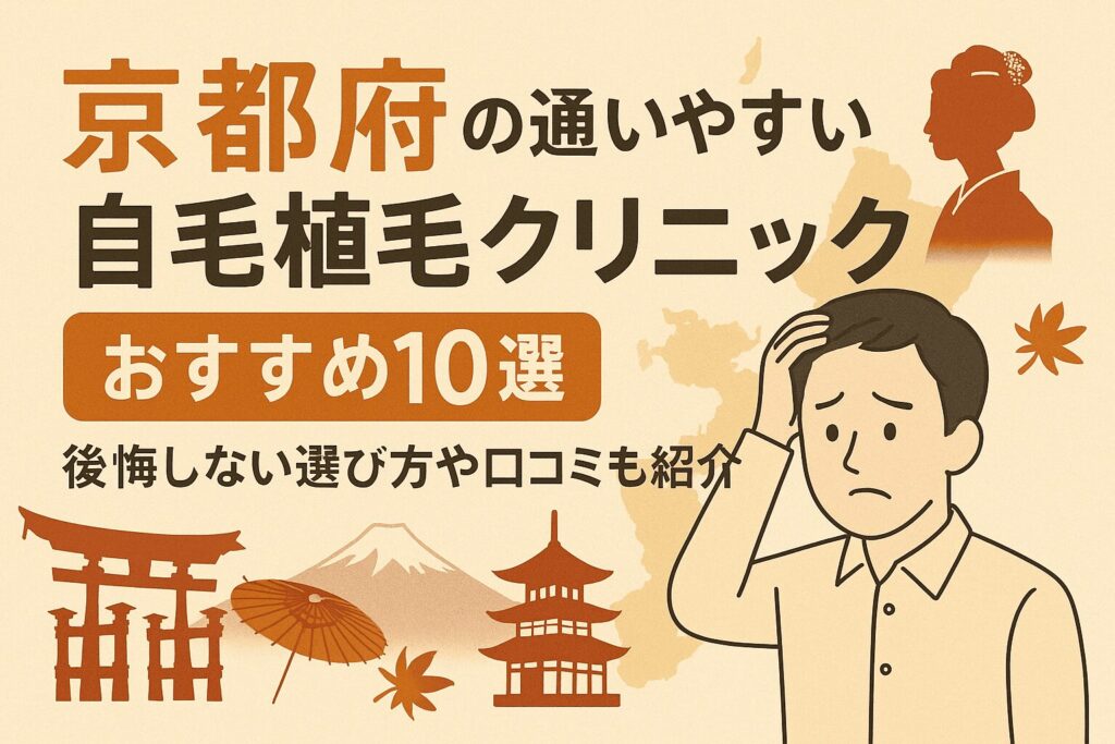 京都府の自毛植毛クリニックおすすめ10選を後悔しない選び方とあわせて紹介