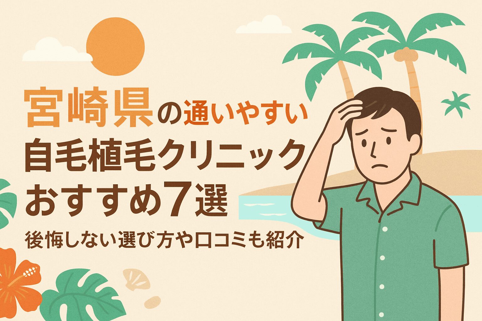 宮崎県の自毛植毛クリニックおすすめ7選を後悔しない選び方とあわせて紹介