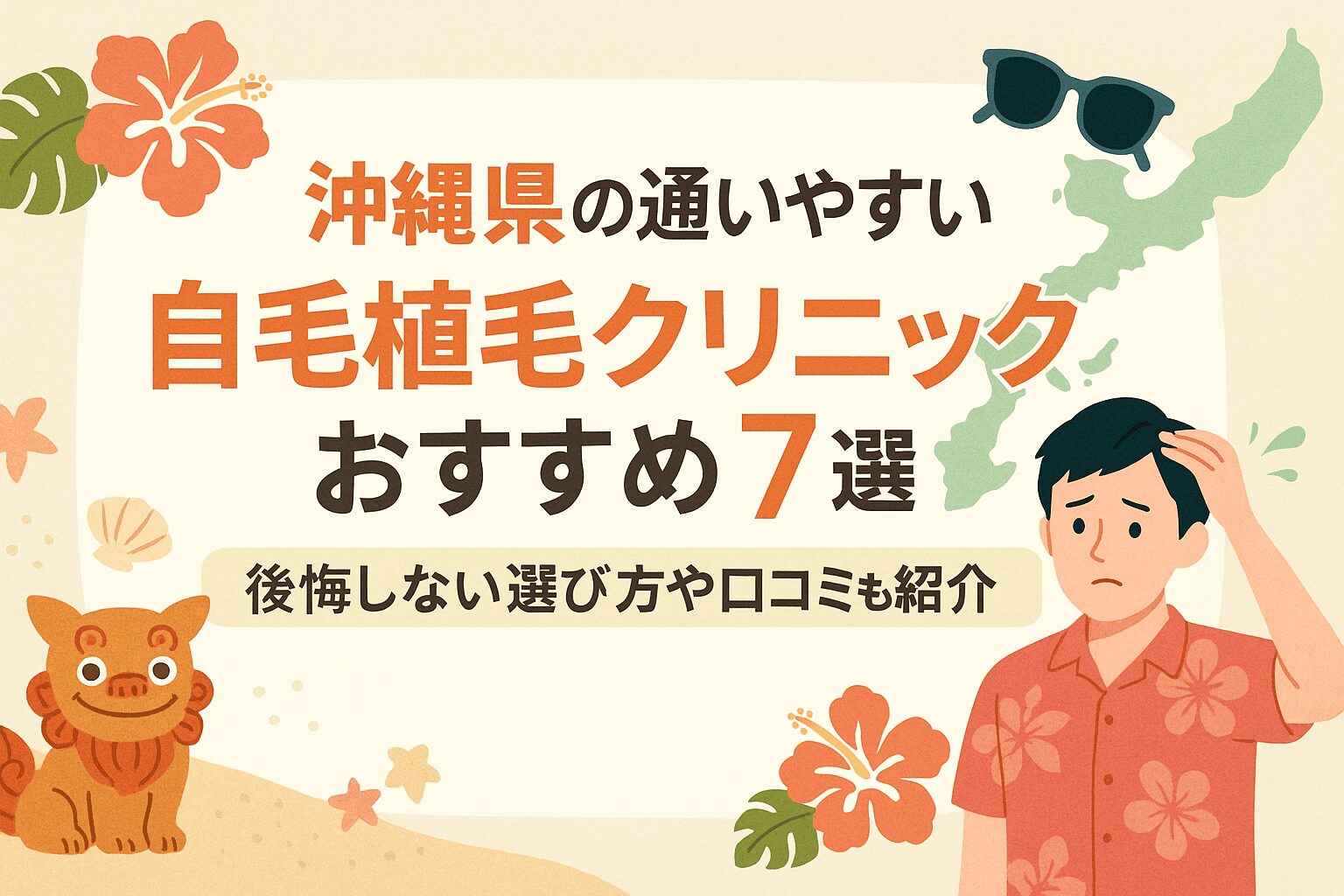 沖縄県の自毛植毛クリニックおすすめ7選を後悔しない選び方とあわせて紹介