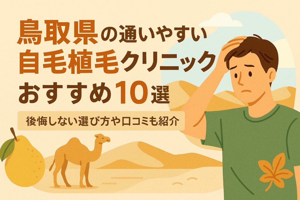 鳥取県の自毛植毛クリニックおすすめ10選を後悔しない選び方とあわせて紹介
