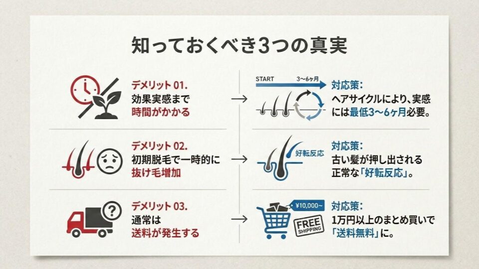 イースト駅前クリニックのAGA治療のデメリット