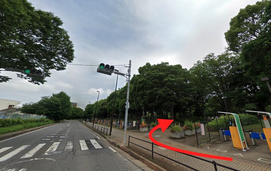 つくば中央公園入り口